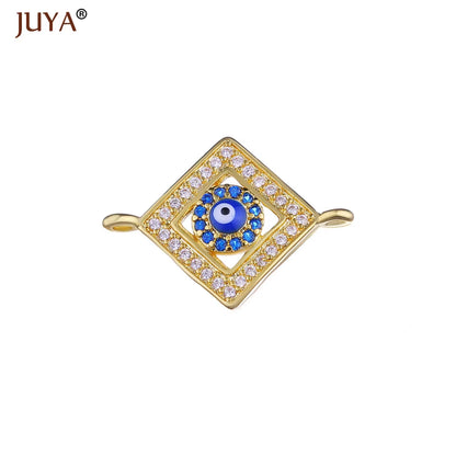 Jewelry from the Evil Eye Making Supplies Greek Eye/Turkish Eye Charms Bracelet Connectors DIY Accessories Materials