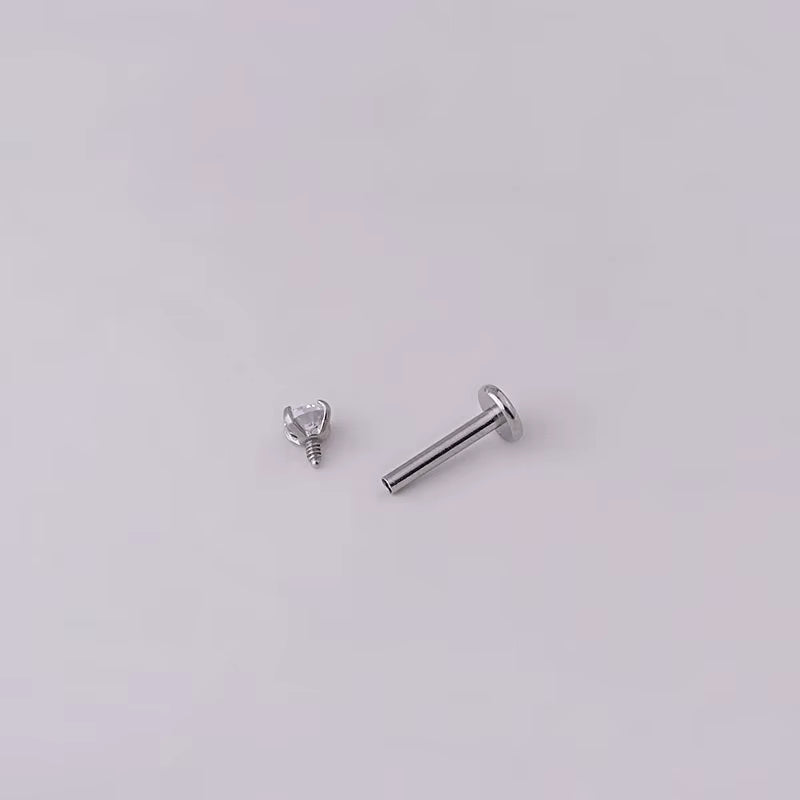 1Pc Stainless Steel Piercing Stud Crystal Ear Studs Helix Cartilage Earring for Women Piercing Body Jewelry Accessories Gift