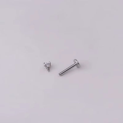 1Pc Stainless Steel Piercing Stud Crystal Ear Studs Helix Cartilage Earring for Women Piercing Body Jewelry Accessories Gift