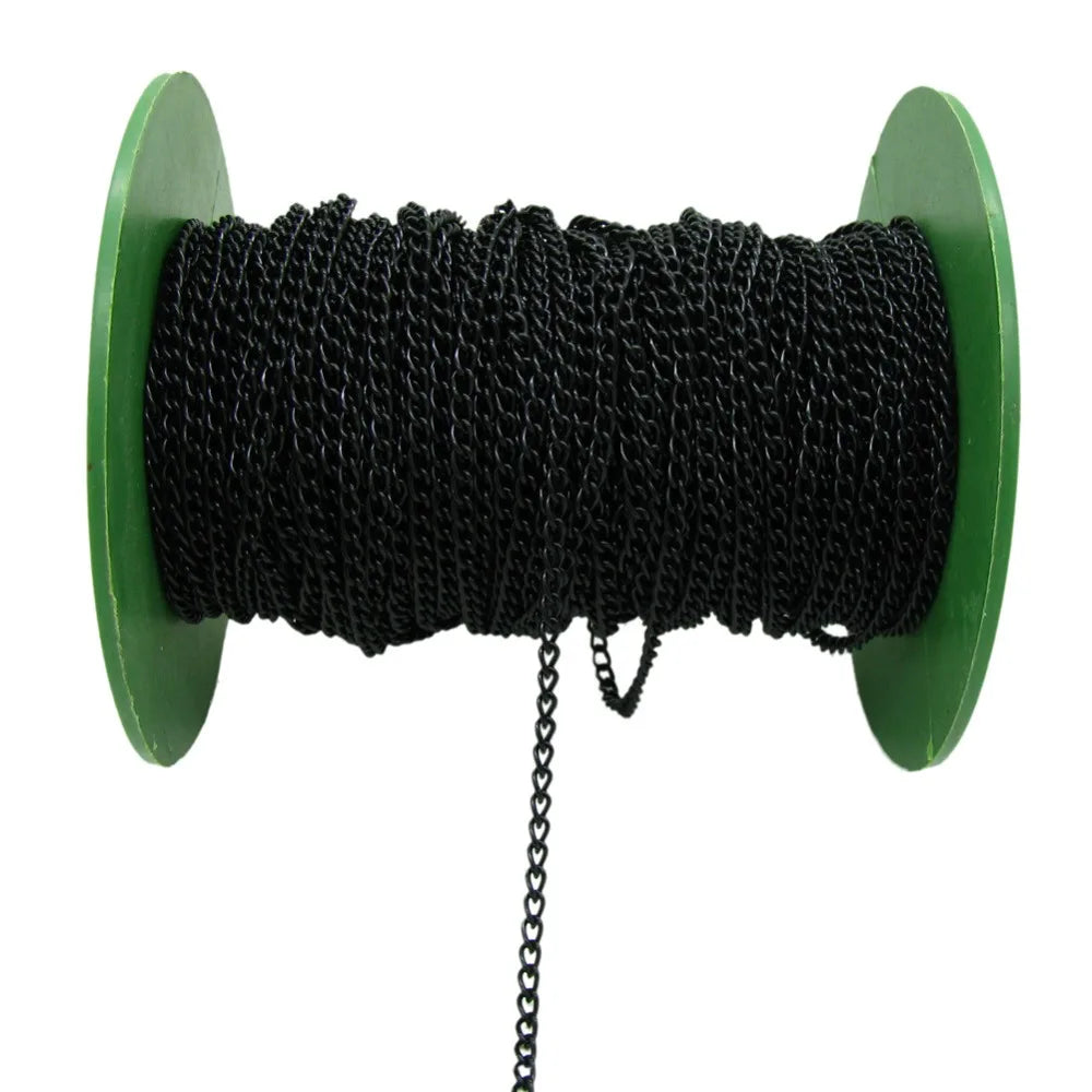 2M 2.5/3.5/4.5Mm Gold Plated Chain for DIY Necklace Extension Needlework Jewelry Findings Making Accessories Supplies Wholesale