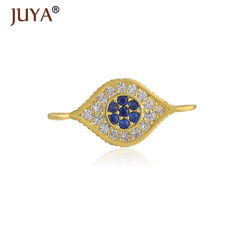 Jewelry from the Evil Eye Making Supplies Greek Eye/Turkish Eye Charms Bracelet Connectors DIY Accessories Materials