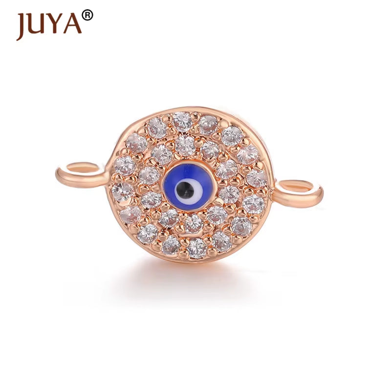 Jewelry from the Evil Eye Making Supplies Greek Eye/Turkish Eye Charms Bracelet Connectors DIY Accessories Materials