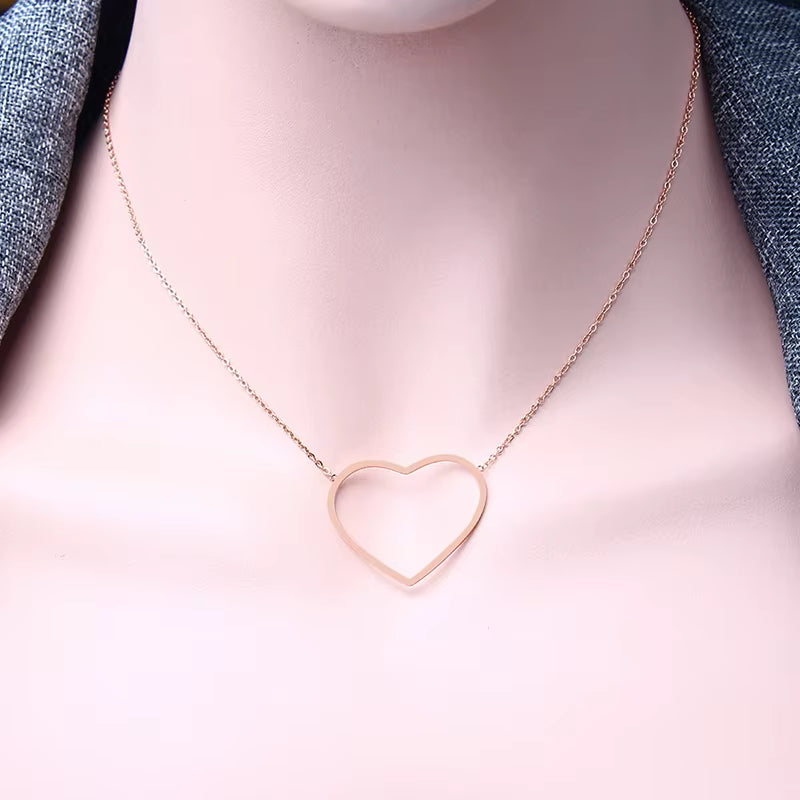 ZUUZ Minimalism Stainless Steel Chain Choker Circle Best Friends Pendant Necklace Women Accessories Chocker Neckless