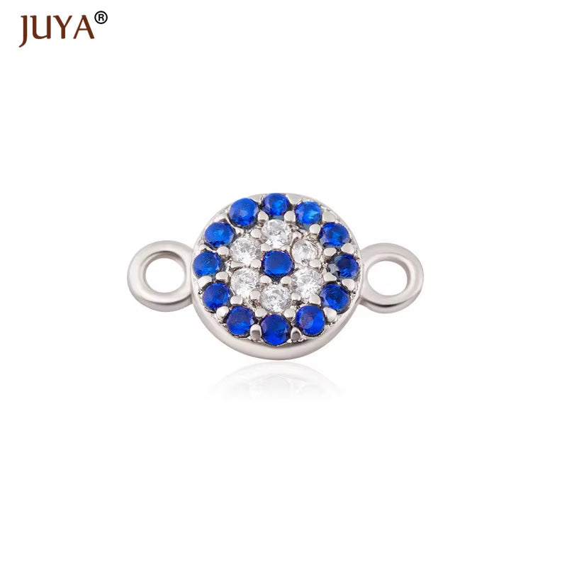 Jewelry from the Evil Eye Making Supplies Greek Eye/Turkish Eye Charms Bracelet Connectors DIY Accessories Materials
