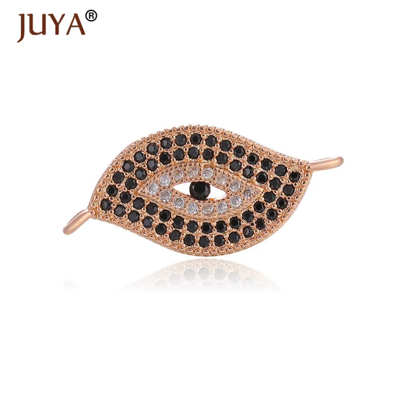 Jewelry from the Evil Eye Making Supplies Greek Eye/Turkish Eye Charms Bracelet Connectors DIY Accessories Materials