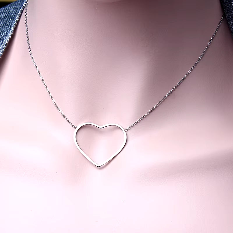ZUUZ Minimalism Stainless Steel Chain Choker Circle Best Friends Pendant Necklace Women Accessories Chocker Neckless