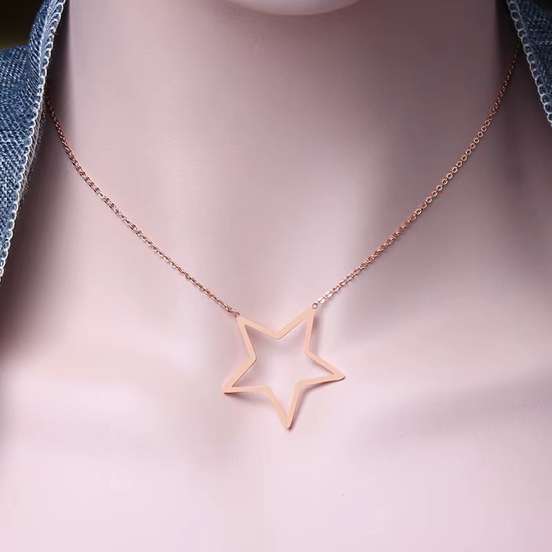 ZUUZ Minimalism Stainless Steel Chain Choker Circle Best Friends Pendant Necklace Women Accessories Chocker Neckless