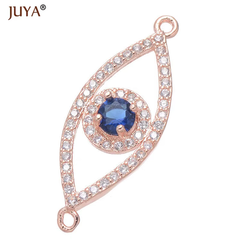 Jewelry from the Evil Eye Making Supplies Greek Eye/Turkish Eye Charms Bracelet Connectors DIY Accessories Materials