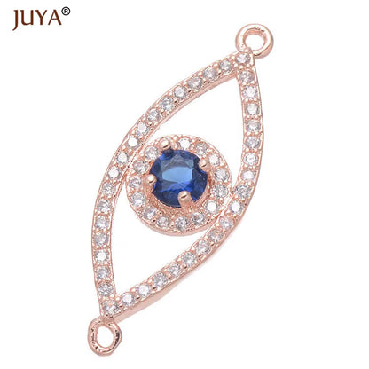 Jewelry from the Evil Eye Making Supplies Greek Eye/Turkish Eye Charms Bracelet Connectors DIY Accessories Materials