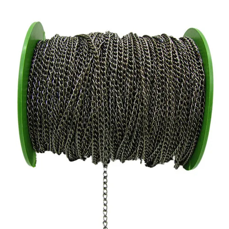 2M 2.5/3.5/4.5Mm Gold Plated Chain for DIY Necklace Extension Needlework Jewelry Findings Making Accessories Supplies Wholesale