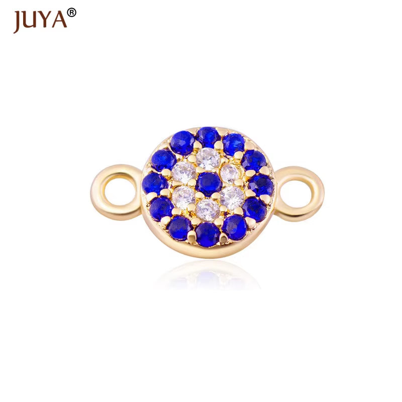 Jewelry from the Evil Eye Making Supplies Greek Eye/Turkish Eye Charms Bracelet Connectors DIY Accessories Materials