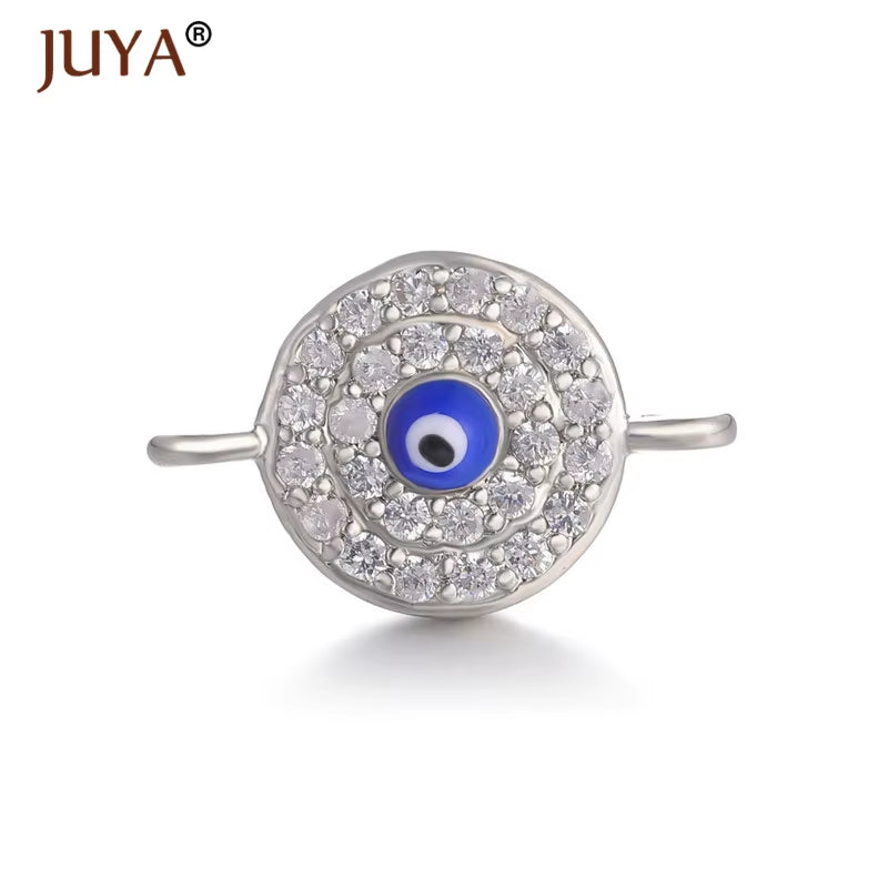 Jewelry from the Evil Eye Making Supplies Greek Eye/Turkish Eye Charms Bracelet Connectors DIY Accessories Materials