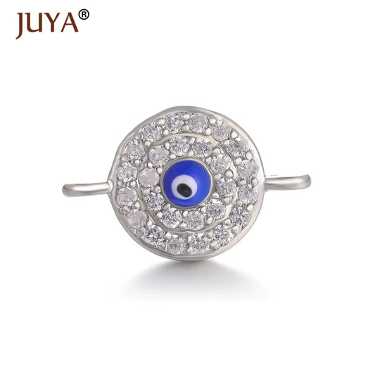 Jewelry from the Evil Eye Making Supplies Greek Eye/Turkish Eye Charms Bracelet Connectors DIY Accessories Materials