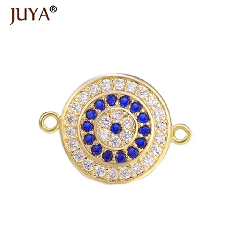 Jewelry from the Evil Eye Making Supplies Greek Eye/Turkish Eye Charms Bracelet Connectors DIY Accessories Materials