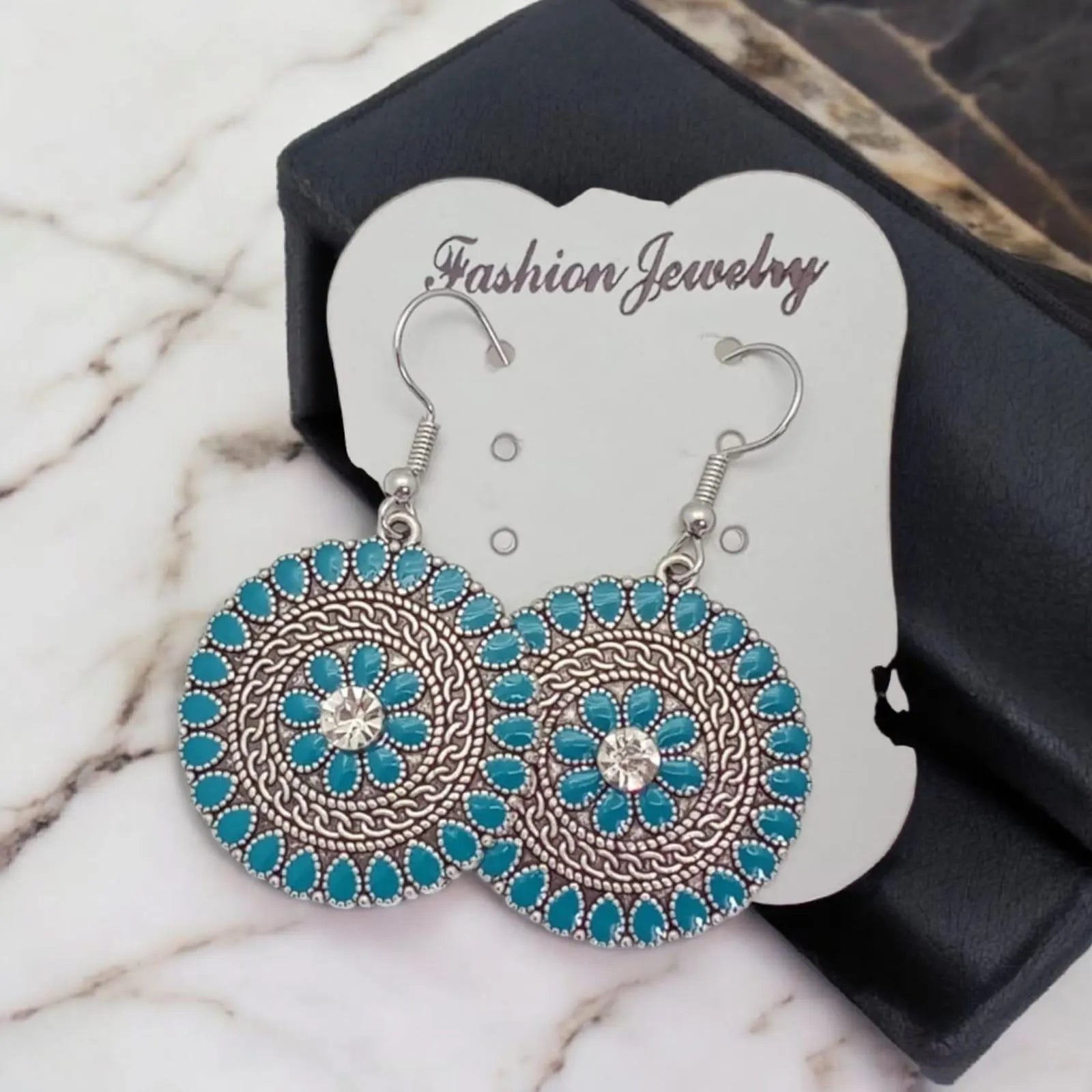 Moroccan Earnings Silver Necklace / Antique Silver Minimalist Dangle Earnings / Bohemian Earnings / Drop Earnings for Women / Gift for Her