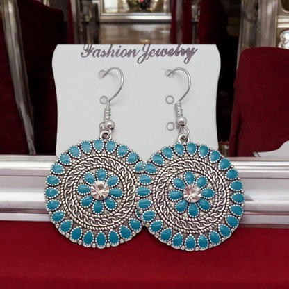 Moroccan Earnings Silver Necklace / Antique Silver Minimalist Dangle Earnings / Bohemian Earnings / Drop Earnings for Women / Gift for Her