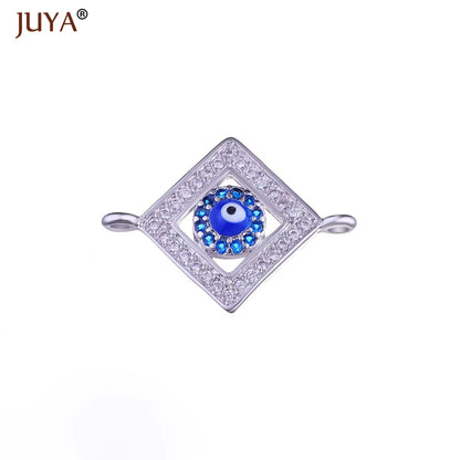 Jewelry from the Evil Eye Making Supplies Greek Eye/Turkish Eye Charms Bracelet Connectors DIY Accessories Materials