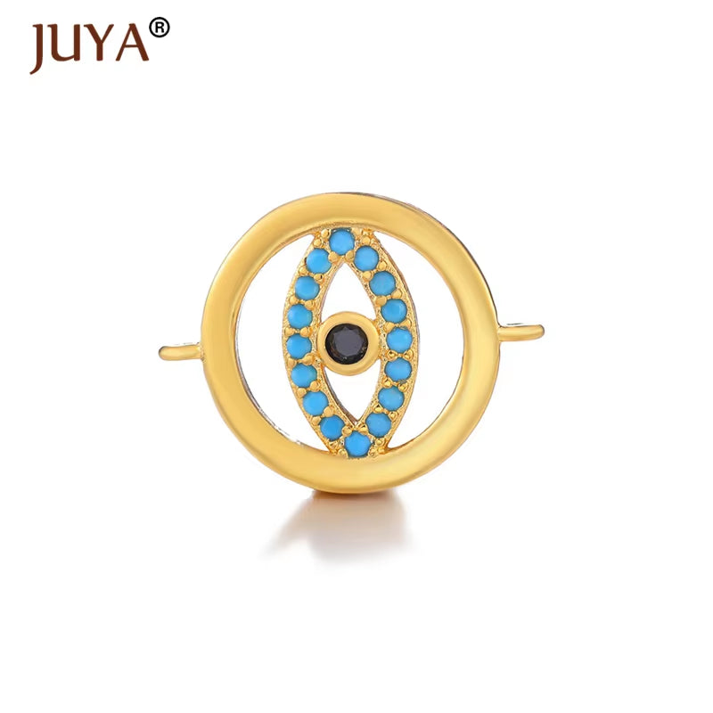 Jewelry from the Evil Eye Making Supplies Greek Eye/Turkish Eye Charms Bracelet Connectors DIY Accessories Materials