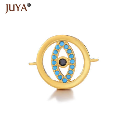 Jewelry from the Evil Eye Making Supplies Greek Eye/Turkish Eye Charms Bracelet Connectors DIY Accessories Materials
