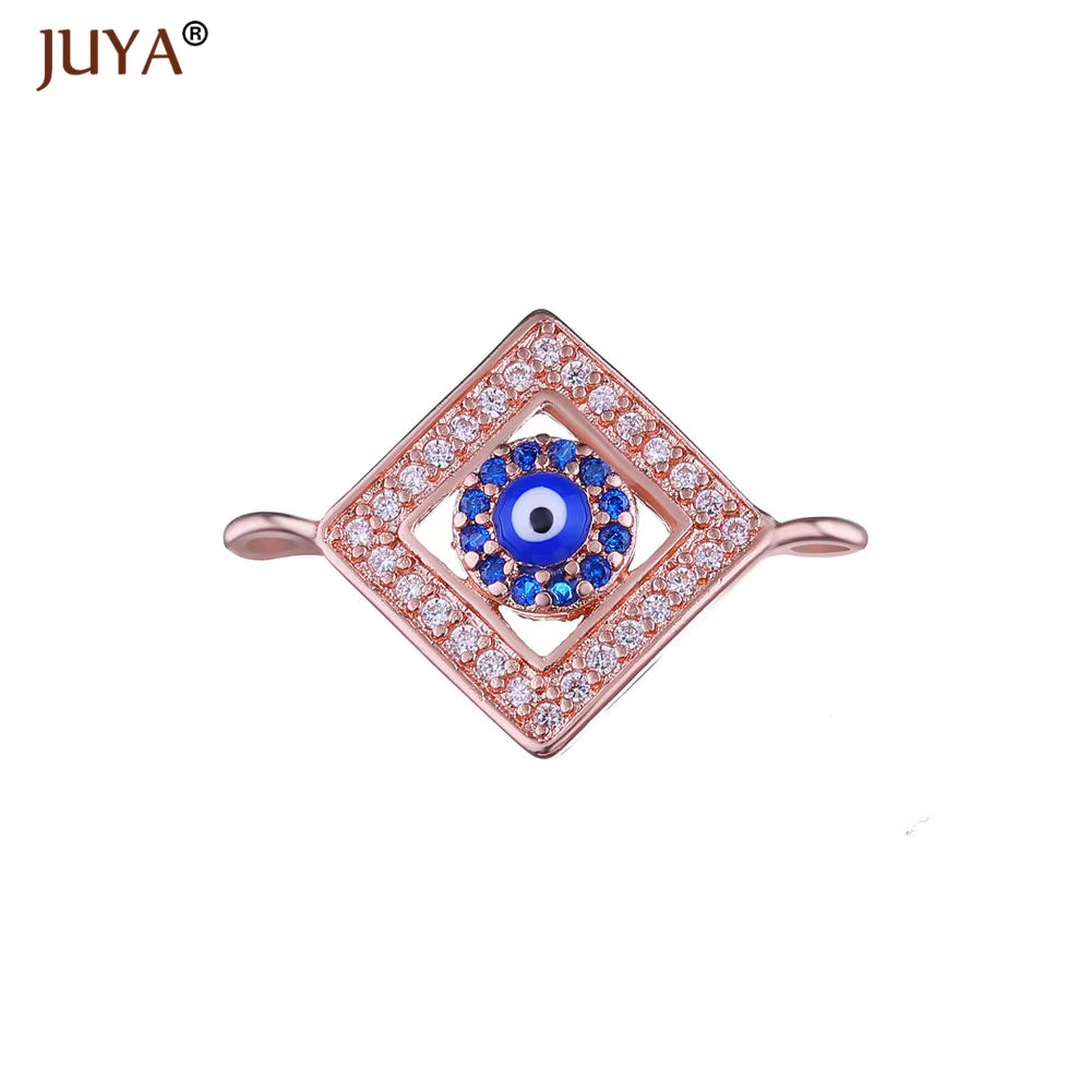 Jewelry from the Evil Eye Making Supplies Greek Eye/Turkish Eye Charms Bracelet Connectors DIY Accessories Materials