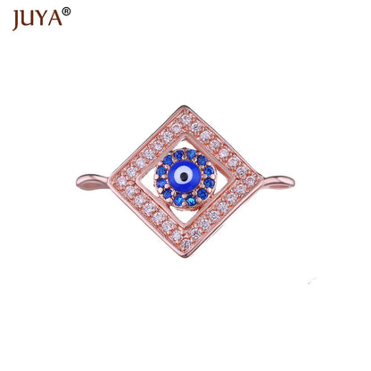 Jewelry from the Evil Eye Making Supplies Greek Eye/Turkish Eye Charms Bracelet Connectors DIY Accessories Materials