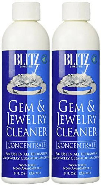 2-Pack 8 Oz  Concentrated Jewelry Cleaning Solution