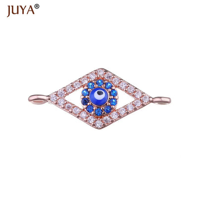 Jewelry from the Evil Eye Making Supplies Greek Eye/Turkish Eye Charms Bracelet Connectors DIY Accessories Materials