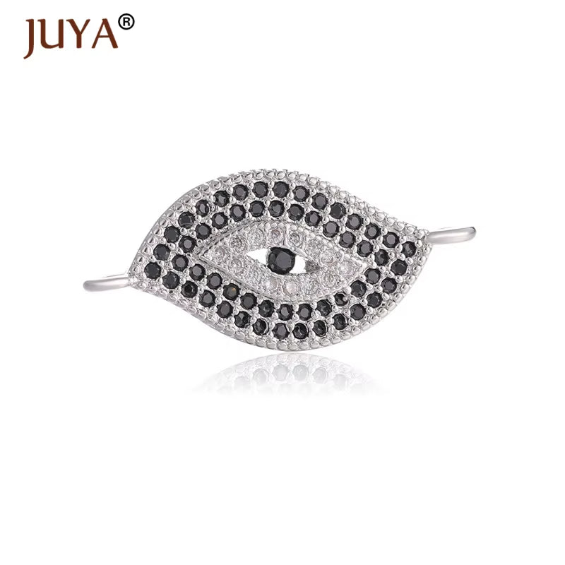 Jewelry from the Evil Eye Making Supplies Greek Eye/Turkish Eye Charms Bracelet Connectors DIY Accessories Materials