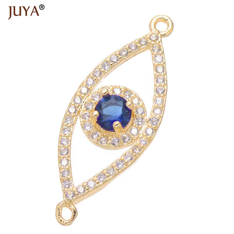 Jewelry from the Evil Eye Making Supplies Greek Eye/Turkish Eye Charms Bracelet Connectors DIY Accessories Materials