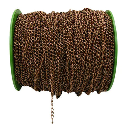 2M 2.5/3.5/4.5Mm Gold Plated Chain for DIY Necklace Extension Needlework Jewelry Findings Making Accessories Supplies Wholesale